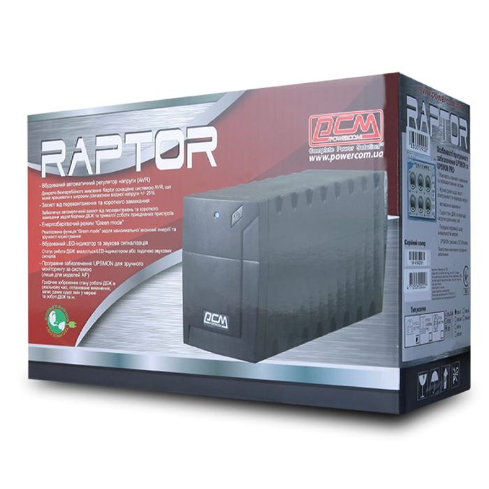 Джерело безперебійного живлення Powercom RPT-800AP IEC