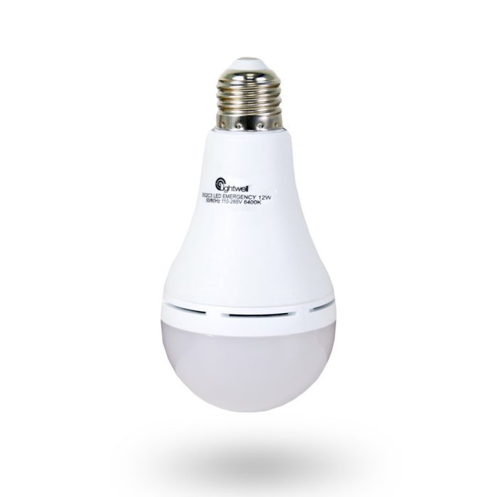 Комплект із двох ламп LED Lightwell BS2C3 12 Вт Е27 з вбудованим акумулятором