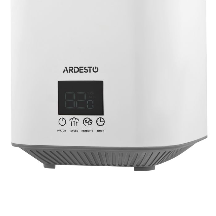 Зволожувач повітря ARDESTO USH-H-26W до 25м² ультразвуковий з сенсорним управлінням і таймером, білий