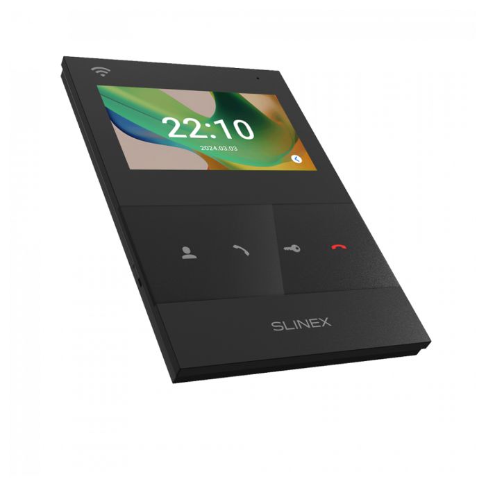 Відеодомофон Slinex SQ-04N Cloud black з Wi-Fi, детектором руху і записом відео