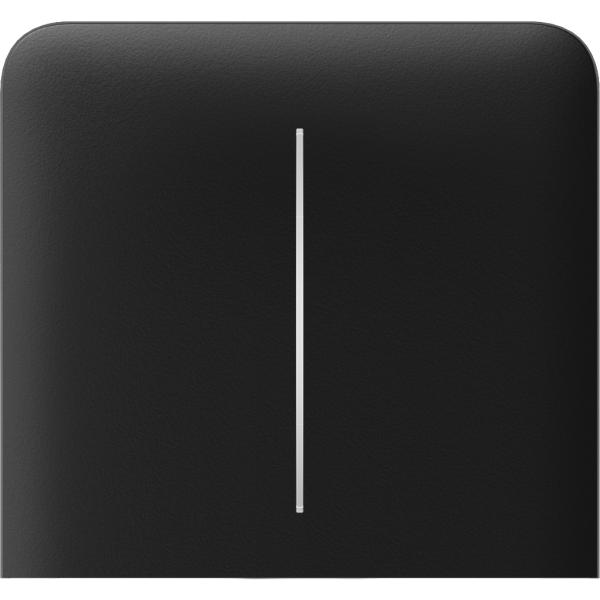 Бічна кнопка для двоклавішного вимикача Ajax SideButton (2-gang) vertical Black