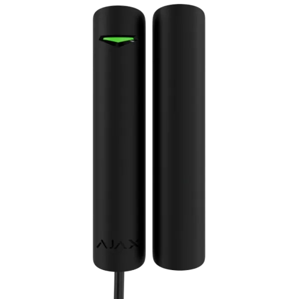 Ajax DoorProtect G3 Fibra ASP black дротовий магнітоконтактний відчинення, удару та зміни кута нахилу Сповіщувач
