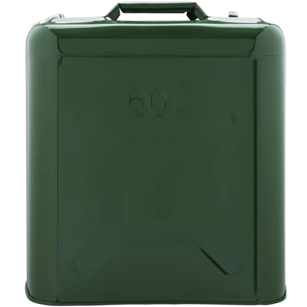 2E Каністра паливна вертикальна 60л метал 0.8мм 6.5кг