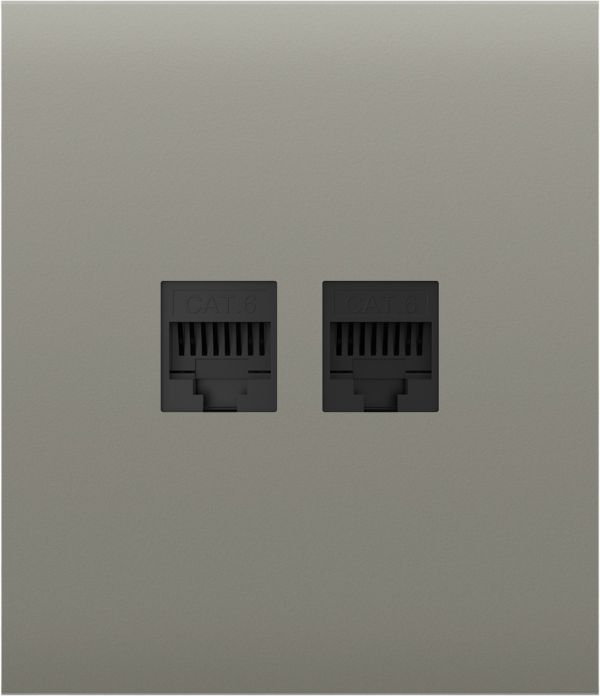 Передня панель для вбудованої інтернет-розетки Ajax CenterCover (LAN) Olive (126202.318.OL)