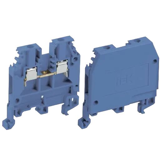 IEK ЗНИ- 2.5мм2 (JXB24А) Затискач набірний синій (без маркера)