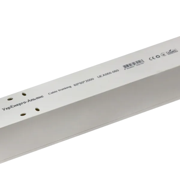 60х60 мм 2м із подвійним замком Кабельний канал