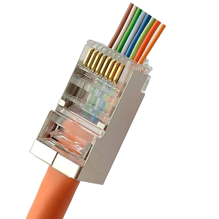 Kingda RJ45 STP кат. 5e Конектор з наскрізними отворами