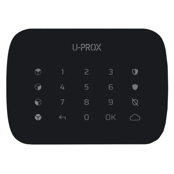 U-Prox Keypad G4 Black Бездротова сенсорна клавіатура для чотирьох груп
