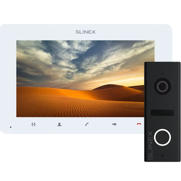 Slinex ML-17HD(Black) + SM-07MHD(White) Комплект відеодомофону