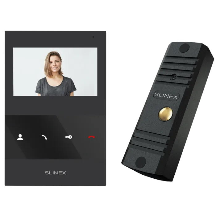 Slinex ML-16HD(Black)+SQ-04M(Black) Комплект відеодомофону