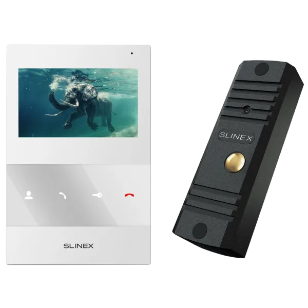 Slinex ML-16HD(Black)+SQ-04M(White) Комплект відеодомофону