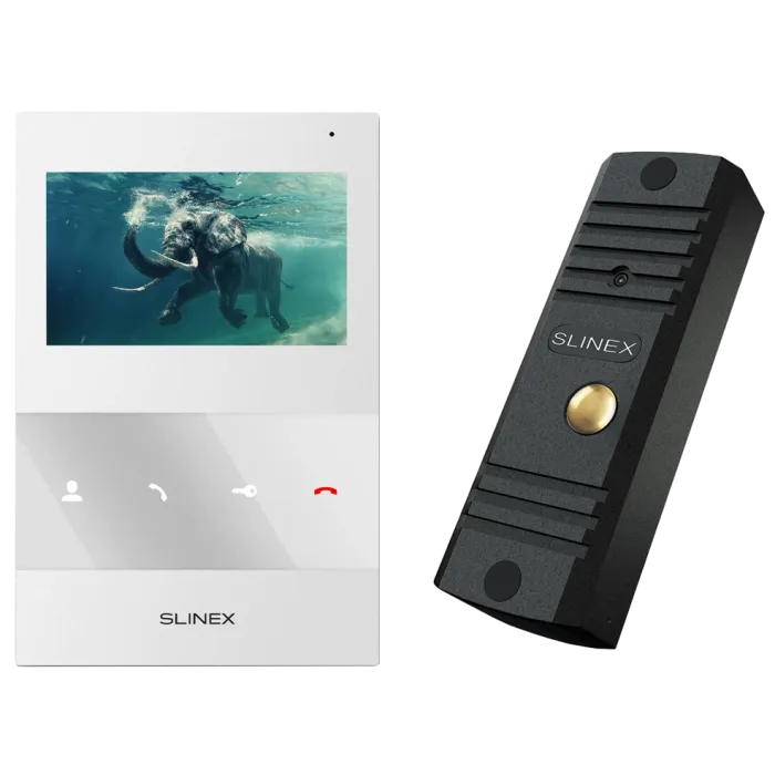 Slinex ML-16HD(Black)+SQ-04M(White) Комплект відеодомофону
