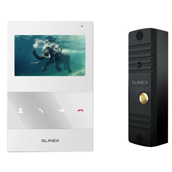 Slinex SQ-04M(White) + ML-16НR(Black) Комплект домофонії
