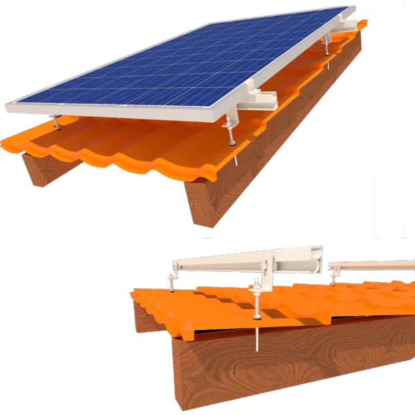 InstallKit IK-XL-M-4 кріплення 4 сонячних панелей до 1145мм металочерепиця профнастил шифер Комплект