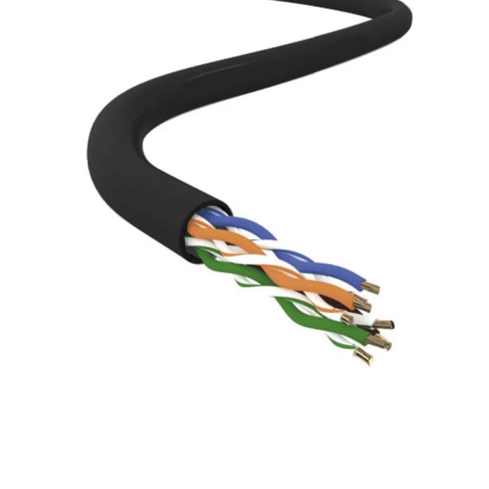 Кабель УкрПожКабель КППт-ВП (100) 4х2х0,51 (UTP-cat 5E, мідь, зовнішній з тросом) 1м