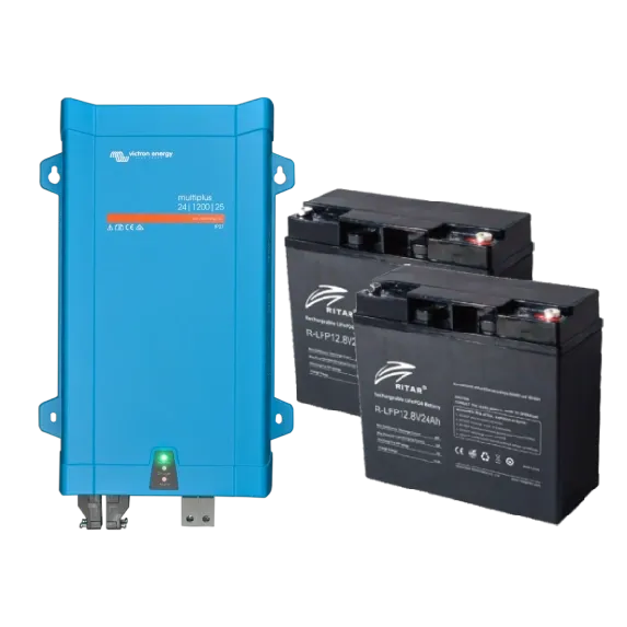 Victron Energy + Ritar 1.20кВт Система безперебійного живлення 614Вт●год