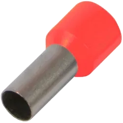 E0,75-08 червоний (100шт) Наконечник втулковий з ізоляцією