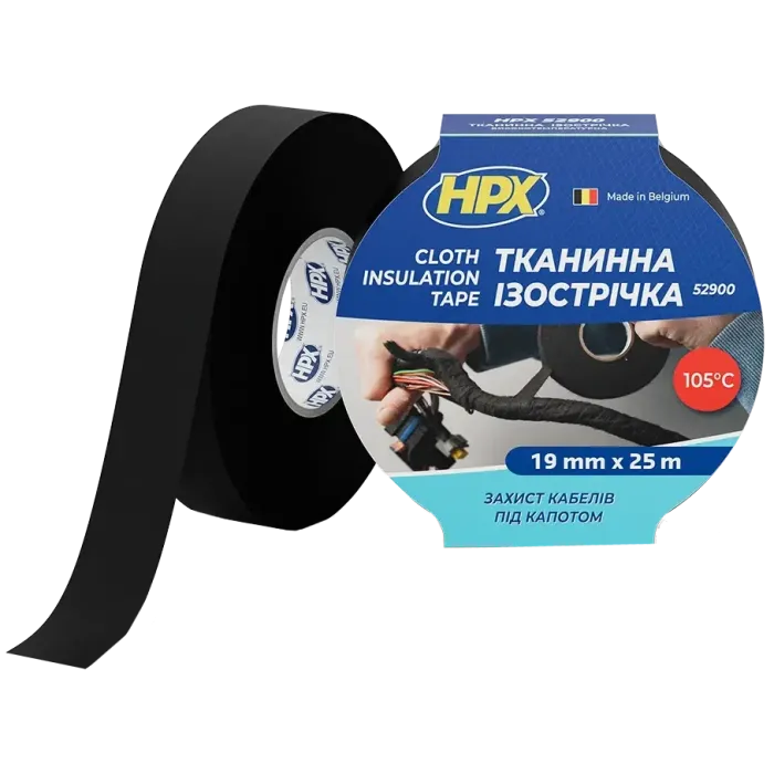 HPX LI1925 19мм х 25м Стрічка тканинна ізоляційна