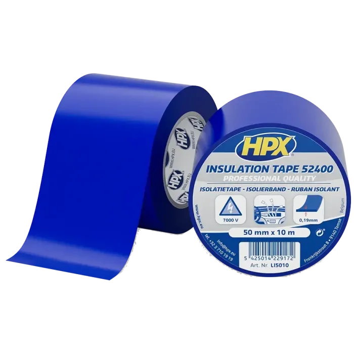 HPX LI5010 52400 50мм x 10м Стрічка ПВХ ізоляційна