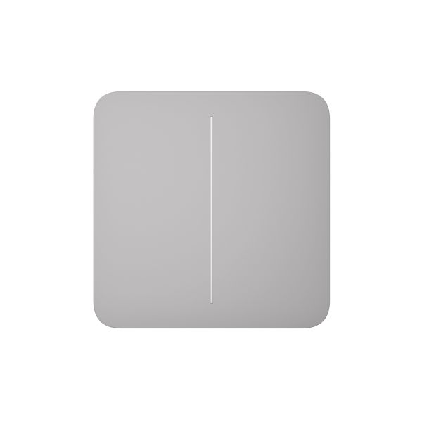 Кнопка для двоклавішного вимикача Ajax SoloButton (2-gang) Fog