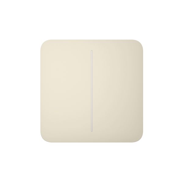 Кнопка для двоклавішного вимикача Ajax SoloButton (2-gang) Ivory