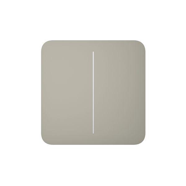 Кнопка для двоклавішного вимикача Ajax SoloButton (2-gang) Olive