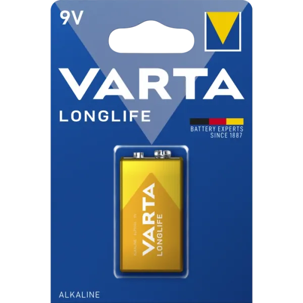 VARTA LONGLIFE BLI 1 ALKALINE Батарейка 6LR61