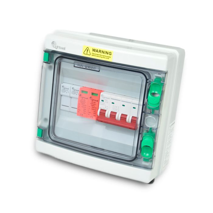 Сонячна PV розподільна коробка LQX1/1DC1000VB1-1532-PG, DC 1000В 1 вхід 1 вихід, з блискавкозахистом