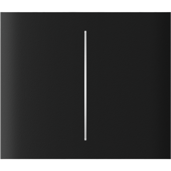 Центральна кнопка для двоклавішного вимикача Ajax CenterButton (2-gang) vertical Black