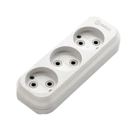 Makel Колодка 3 гнізда без заземлення 