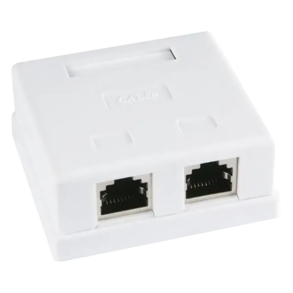 Hypernet MB-STP2 Розетка 2 порта екранована RJ45 STP біла 5E