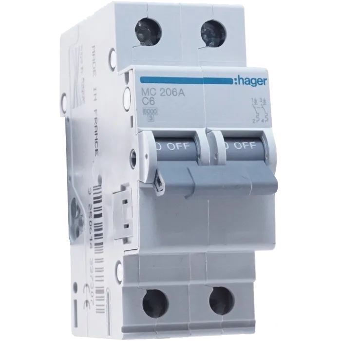 Hager MC206A Автоматичний вимикач