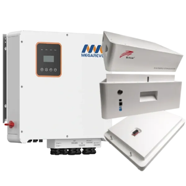 Ritar LFP51.2V100Ah-HV-5 шт + СК до АКБ + інв. Megarevo R12KH3-P + підставка до АКБ б/к Система безперебійного живлення трифазна