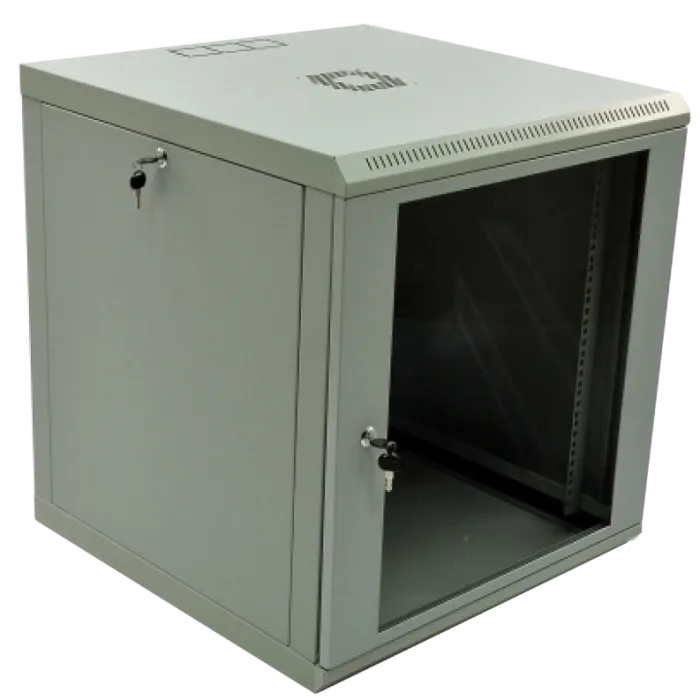 12U, 600х600х640 Шафа акрилове скло сірий