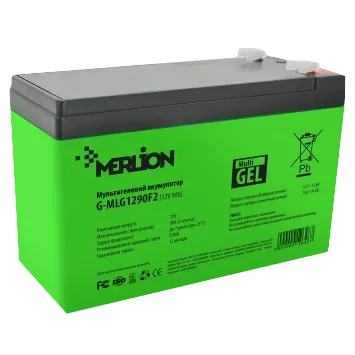 MERLION G-MLG1290F2 9А•г 12В мультигель Свинцево-кислотна акумуляторна батарея