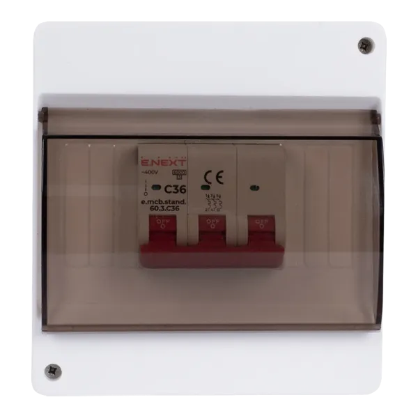 Enext e.plbox.stand.n.06k Корпус пластиковий 6-модульний навісний