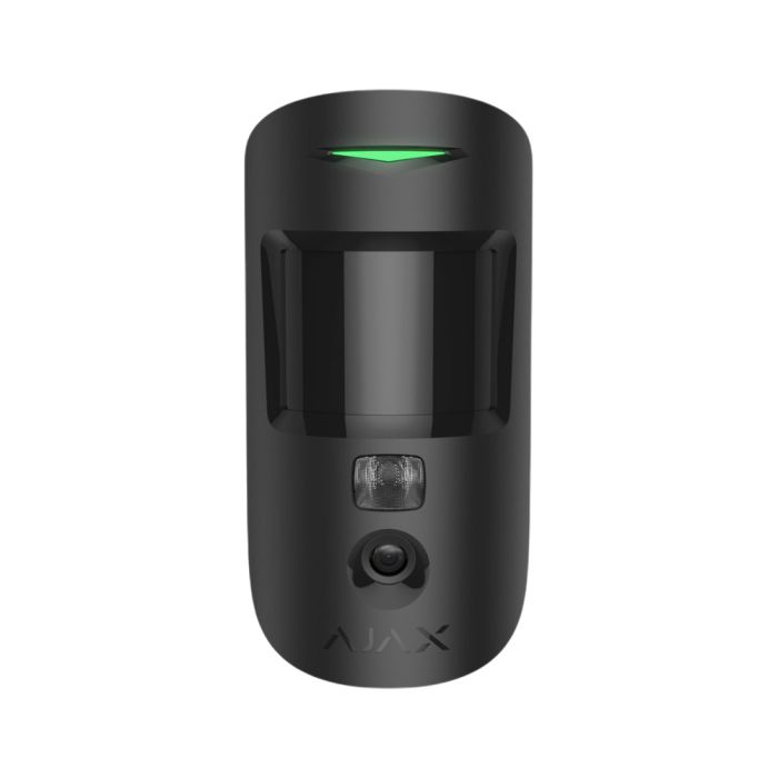 Бездротовий датчик руху Ajax MotionCam HDR (PhOD) Jeweller black з фотофіксацією за тривогою та за запитом