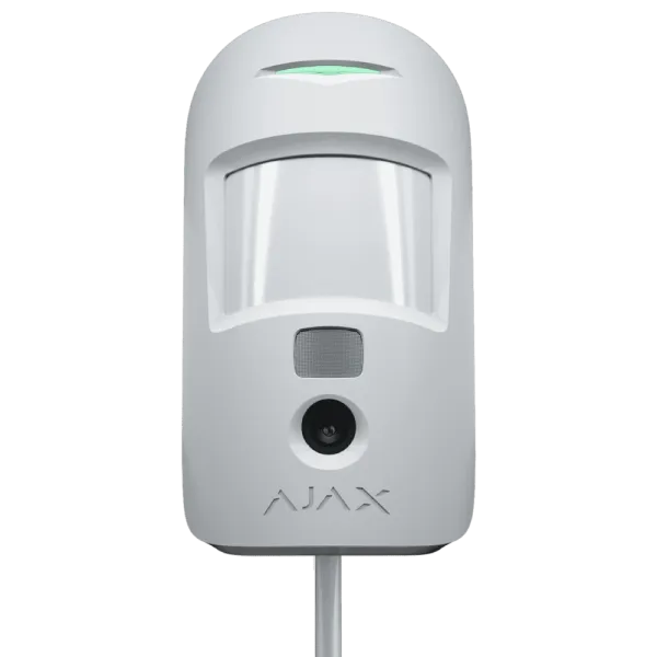 Ajax MotionCam Fibra white Дротовий сповіщувач руху з камерою