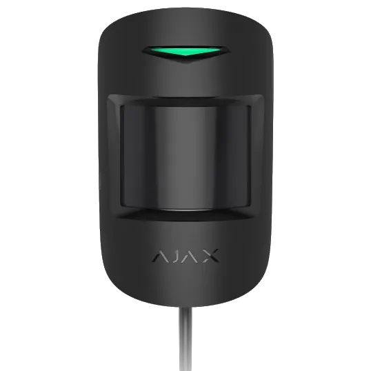 Ajax MotionProtect Plus Fibra black дротовий сповіщувач руху
