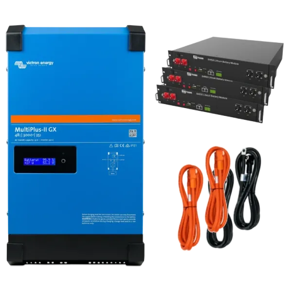 Victron Energy MultiPlus-II + Dyness 2.4кВт 7.2кВт•год Система автономного живлення однофазна