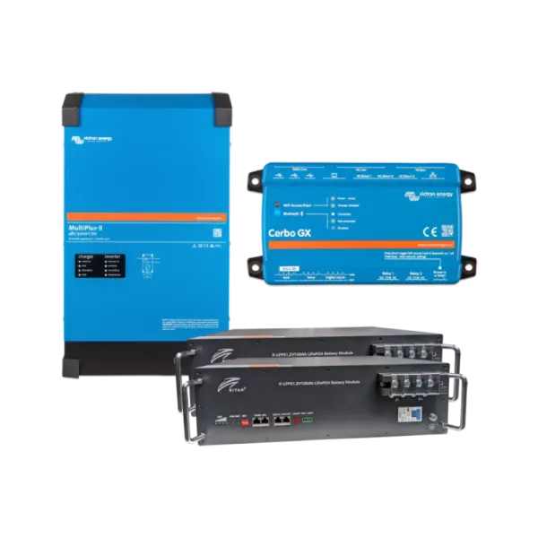 VictronEnergy MultiPlus-II + Ritar R-LFP51.2V100AH Система безперебійного живлення 4кВт 10,2кВт●год