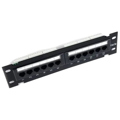 12 портів UTP кат. 5Е Патч панель