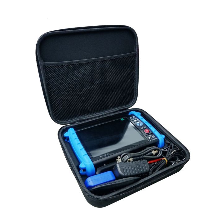 Тестер відеокамер Noyafa NF-IPC722ATCHS для IP, AHD, TVI, CVI, EX-SDI камер з підтримкою Wi-Fi, 4K та PoE