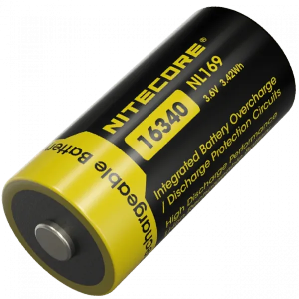 Nitecore NL169 Li-Ion CR123A 3.6V (950mAh) Акумулятор літієвий