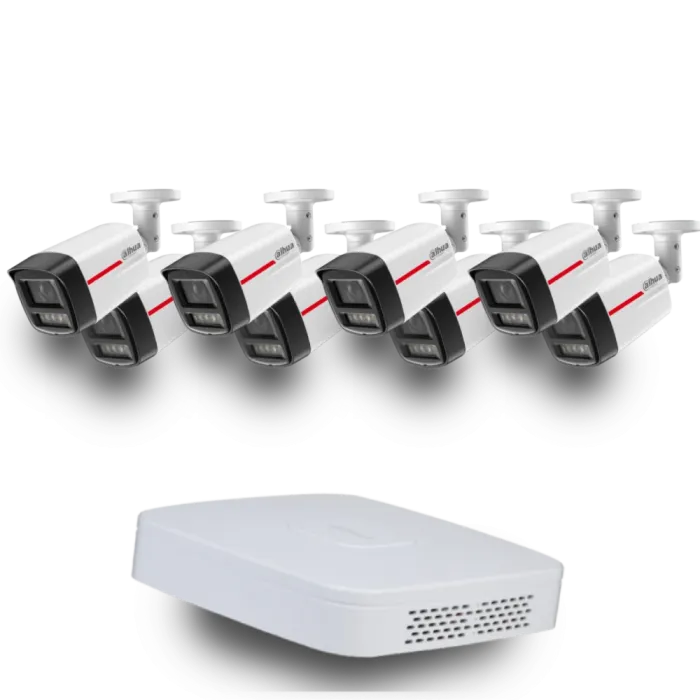 (8х DH-IPC-HFW2449TL-S-PRO +1 х NVR2108-I2) Dahua WizColor Kit - Buy and Try!