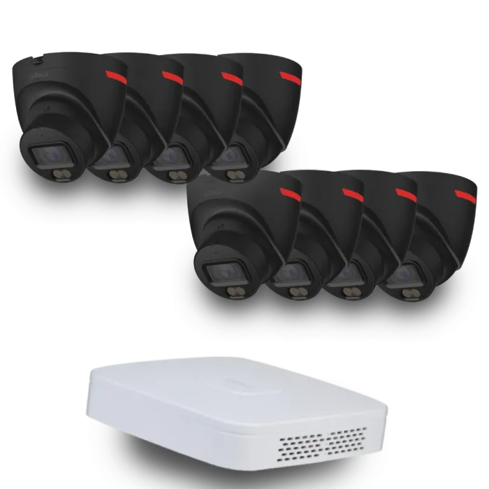 (8х DH-IPC-HDW2449T-S-PRO-BE +1 х NVR2108-I2) Dahua WizColor Kit - Buy and Try!