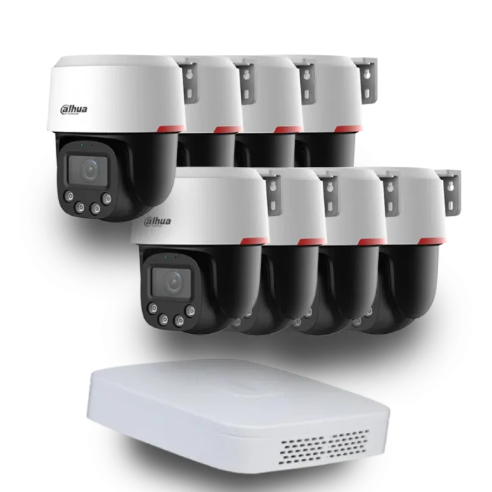 (8х DH-SD2C400NA-B-PV-PRO +1 х NVR2108-I2) Dahua WizColor Kit - Buy and Try!