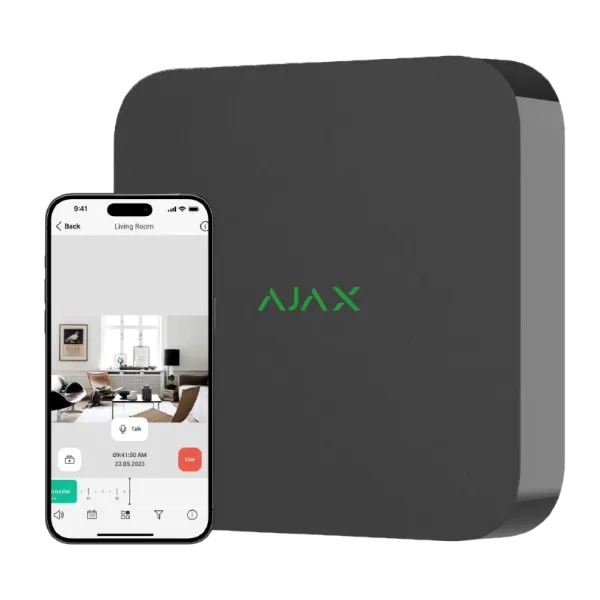 Ajax NVR (16ch) (8EU) black Відеореєстратор