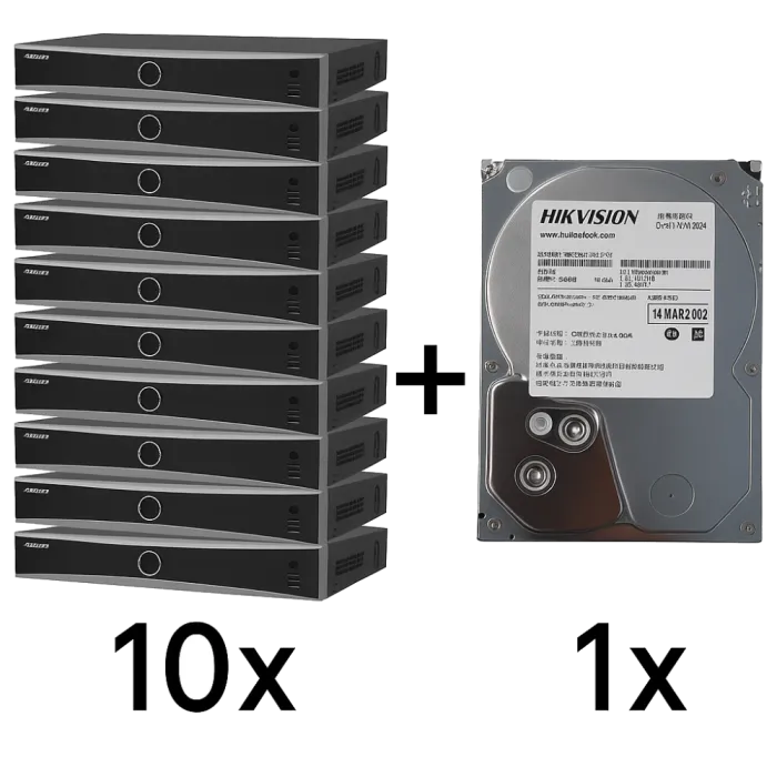 DS-7732NXI-K4(D) + DS80HKVS-VX1 Комплект Hikvision