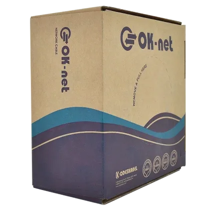 OK-Net КПП-ВП (100) 4*2*0,51+2*0,75 мм2 (U/UTP-cat.5Е) Кабель для зовн. робіт, з жилами живлення, 305 м